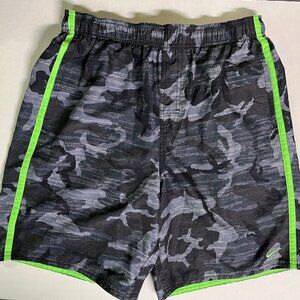 Men's NIKE Camo Workout Basketball Shorts Sz Large Neon Athletic